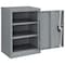 Global Industrial Assembled Wall Storage Cabinet, 18W x 12D x 26H, Gray 269875GY - alternate 1